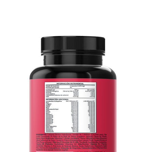 WOMEN40+ | Con Biotina y colágeno + Inositol - 180 cápsulas