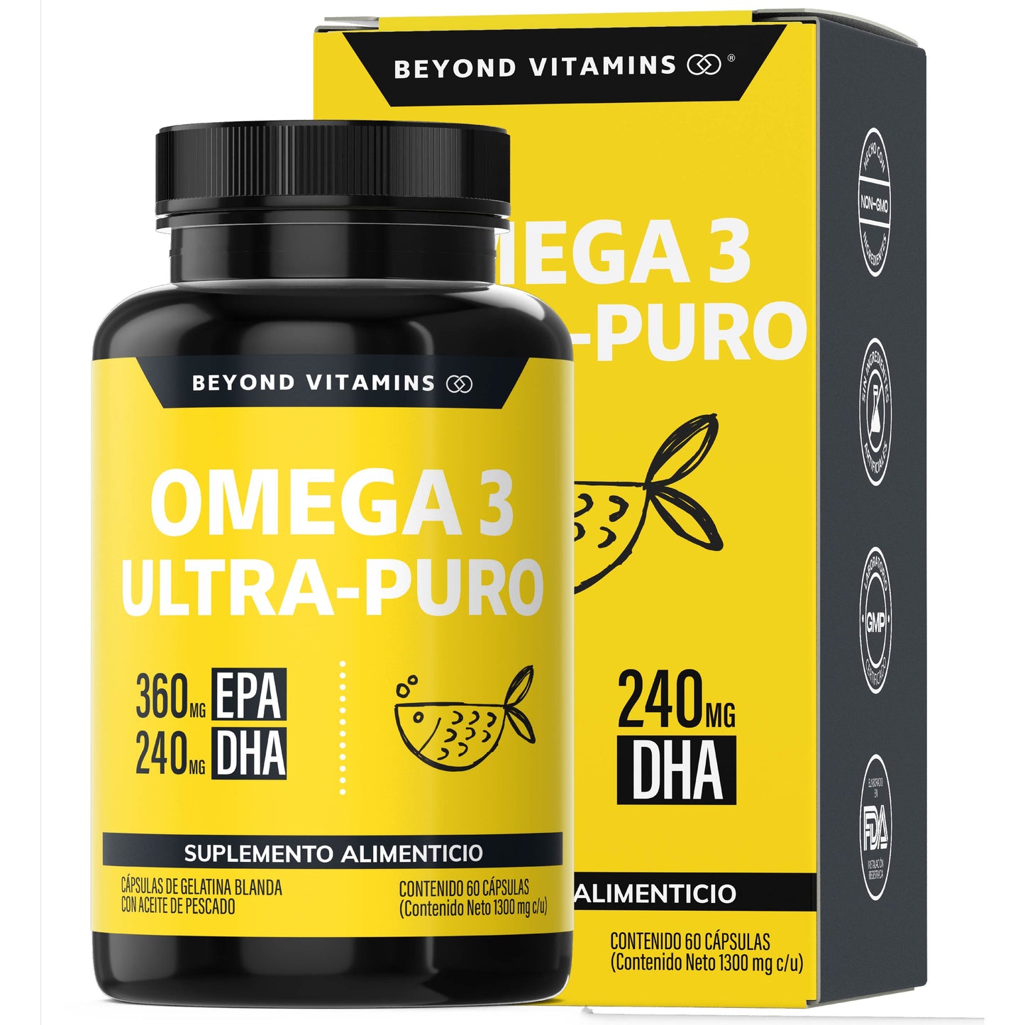 Omega 3 ultra puro - 60 cápsulas