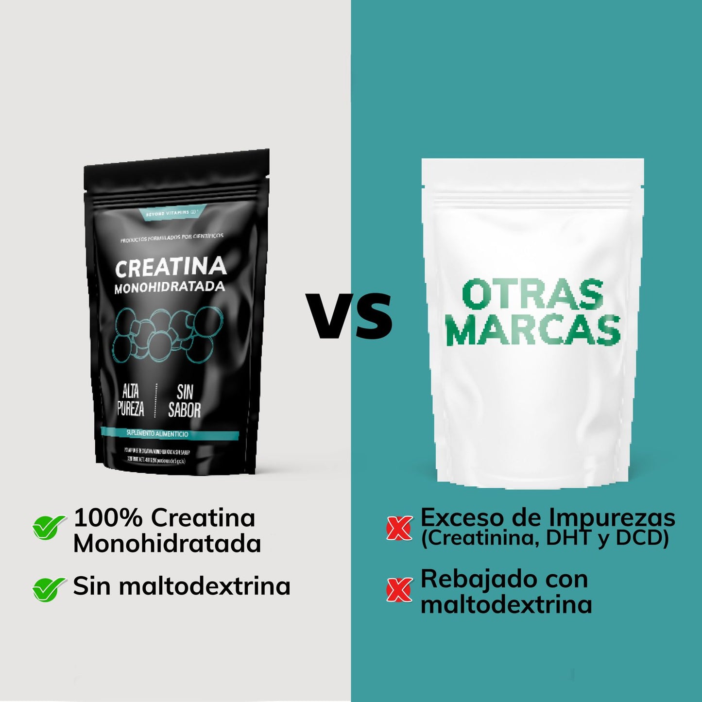 Creatina monohidratada en polvo - 450 g