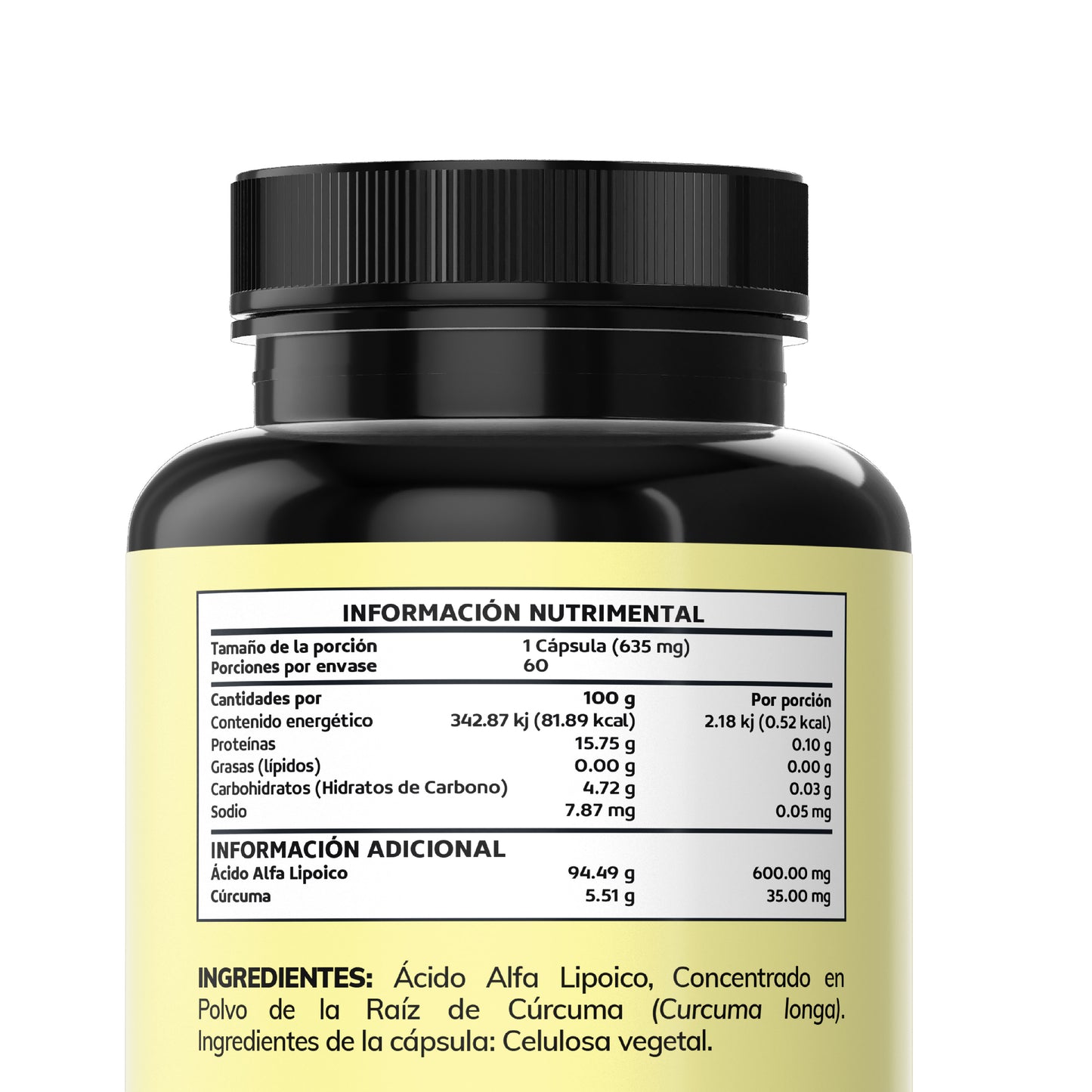 Ácido Alfa Lipoico 600mg - 60 Cápsulas