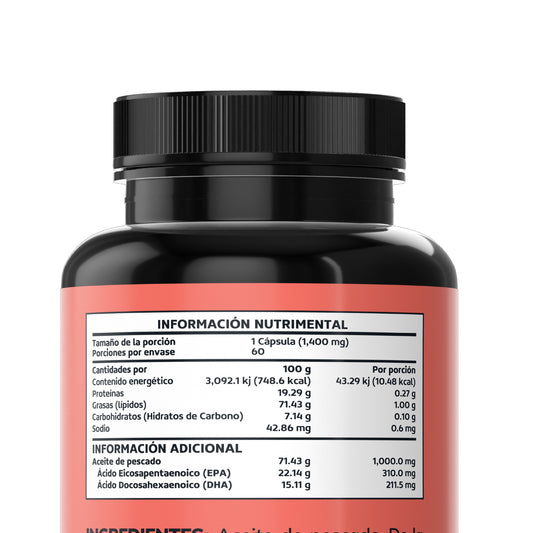 Premium Omega 3 | Salmon Oil - 60 cápsulas